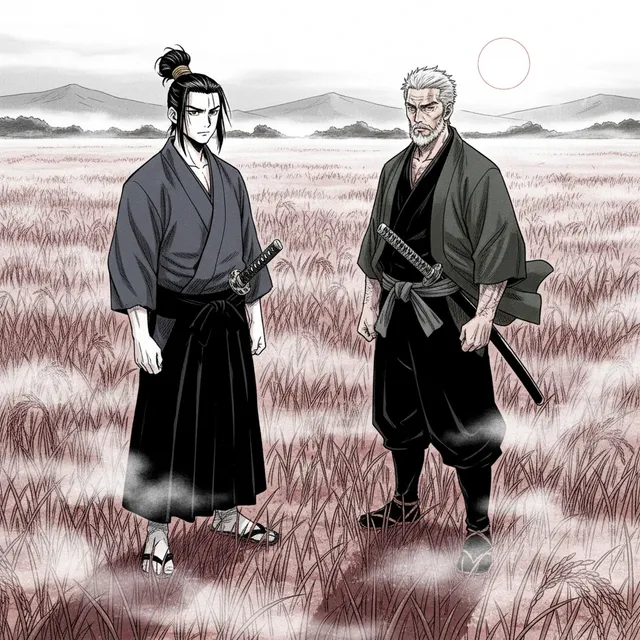 Manga-style AI comic panel sample generated with Comicory