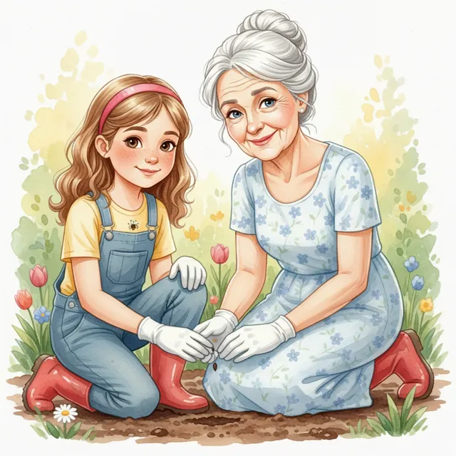 Watercolor-style AI comic panel sample generated with Comicory