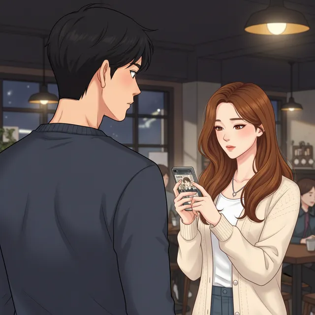Webtoon-style AI comic panel sample generated with Comicory