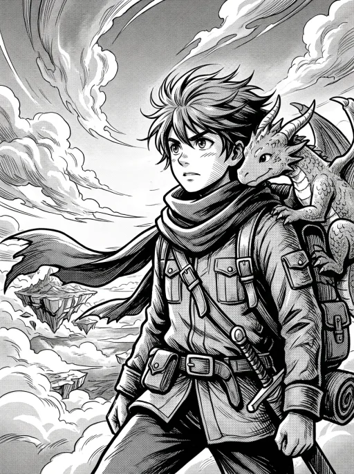 Manga art style sample
