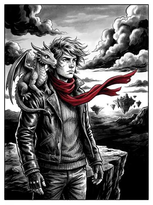 Noir (B&W) art style sample