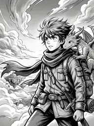 Manga art style sample