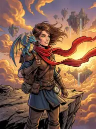 Superhero art style sample